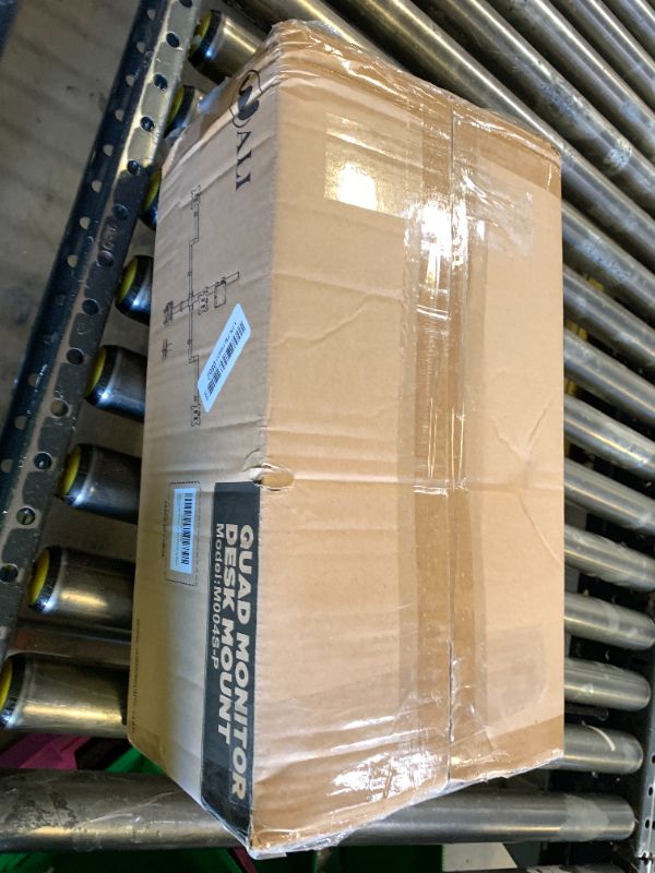 Photo 1 of WALI Quad Monitor Mount for up to 49 inch Ultrawides on Top Bracket and 27 inch Screens on Lower Brackets, Extra Tall 4 Monitor Stand, Heavy Duty Monitors Arm up to 44 lbs (M004S-P), Black