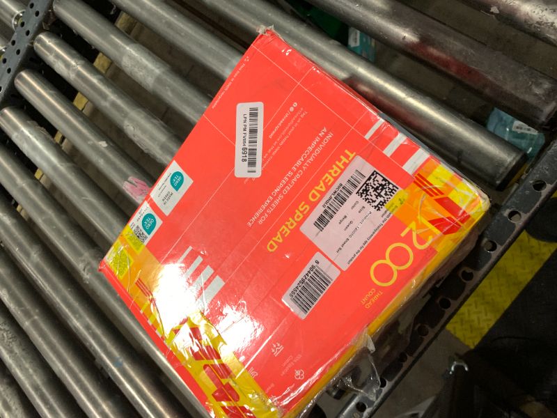 Photo 1 of THREAD SPREAD 100% Egyptian Cotton Sheets Queen Size - 1200 Thread Count 4 PC Queen Sheet Set Egyptian Cotton, Sateen Weave Luxury Sheets Queen Size, High Thread Count Sheets, 17" Deep Pocket - Beige