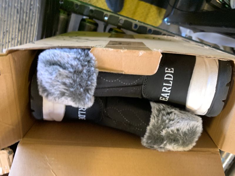 Photo 1 of EARLDE Women’s Snow Boot With Waterproof Lace Up Mid-Calf Outdoor Winter Deep Tread Rubber Sole