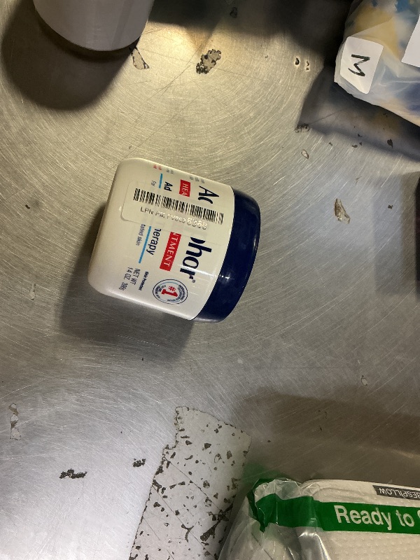 Photo 1 of **OPENED/USED** Aquaphor Healing Ointment, Advanced Therapy Skin Protectant, Multi-Purpose Healing Ointment and Body Moisturizer, For Dry, Cracked Skin, Minor Cuts and Burns, 14 Oz Jar
