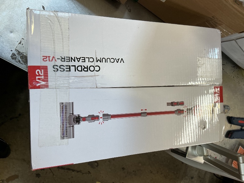 Photo 1 of Comvtu Cordless Vacuum Cleaner for Home, 80,000PRM Powerful 4 in 1 Lightweight Stick Vacuum with 2 Adjustable Suctions, Max 40 Mins Runtime, 2600mAh Rechargeable Vacuum Cleaners (Rave Red)