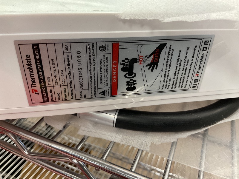 Photo 1 of Tankless Water Heater Electric for Sink Faucet, ThermoMate 4500W 120V Small Point of Use Instant Hot Water Heater with Temperature Display, Self-modulating, CSA Certified