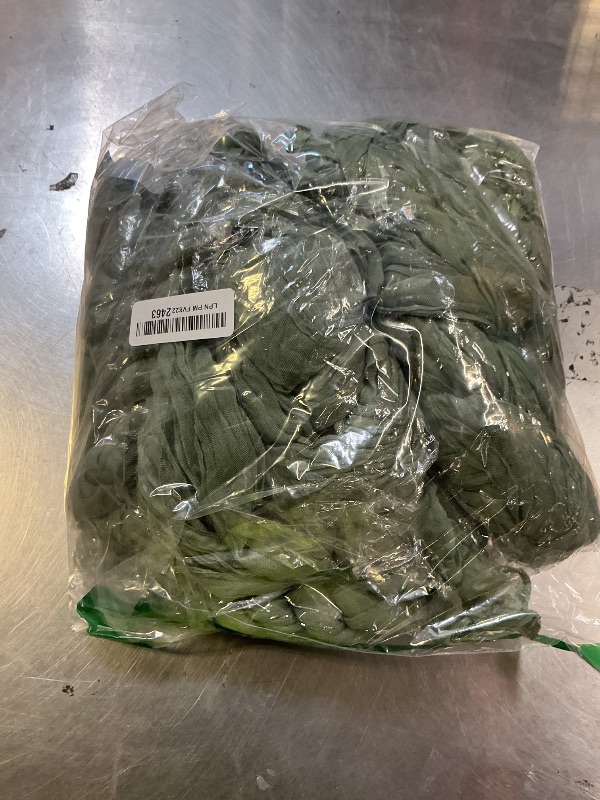 Photo 1 of 10 Pack Sage Green Cheesecloth Table Runner 10FT Boho Gauze Fabric Table Runner Vintage Rustic Sheer Runners for Wedding Party Bridal Baby Shower Long Table Decorations