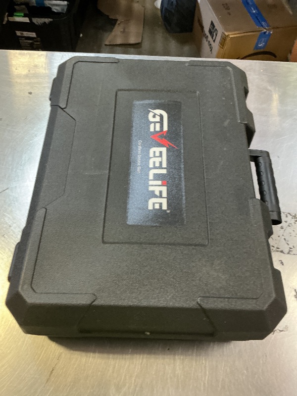 Photo 1 of GEVEELIFE Electric Grease Gun -2025 Upgraded 2-in-1 Design with 2×4000mAh Batteries, Fast Charger & 90° Swivel Coupler, 12,000 PSI - Works with Bulk & Cartridge Grease for Farm, Truck, Construction