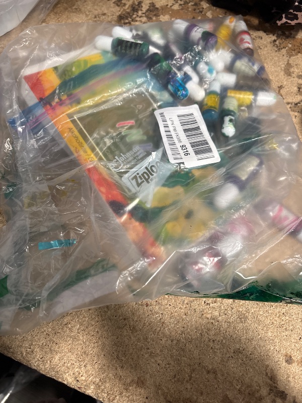 Photo 1 of **2/24 have spilled/evaporated inside** Alcohol Ink Set - 24 Vibrant Colors for Resin Art, Petri Dish Making, Epoxy Painting - Concentrated Alcohol-Based Paint Color Dye for Tumbler Making - 24 x 10ml/.35oz