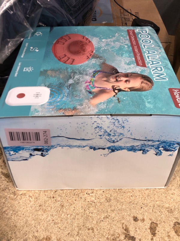 Photo 1 of *turns on** 
Pool Alarm, Floating Pool Safety Alarms for Inground & Above Ground Pools – Loud 110dB Alert, Adjustable Sensitivity, Protection for Kids & Pets (Hot Red)