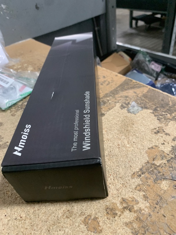 Photo 1 of [Upgraded] Nmoiss Windshield Sun Shade Umbrella - [Vinyl Coating Heat Shield] Protect Car from Sun Rays & Heat Damage Keep Cool and Protect Interior, Spring Structure Edge Medium 56" L x 31" W