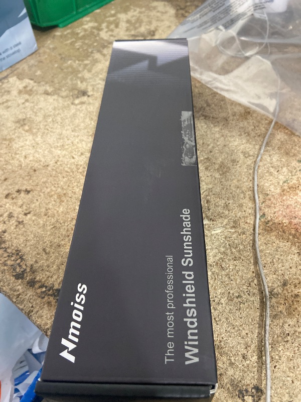 Photo 1 of [Upgraded] Nmoiss Windshield Sun Shade Umbrella - [Vinyl Coating Heat Shield] Protect Car from Sun Rays & Heat Damage Keep Cool and Protect Interior, Spring Structure Edge Medium 56" L x 31" W