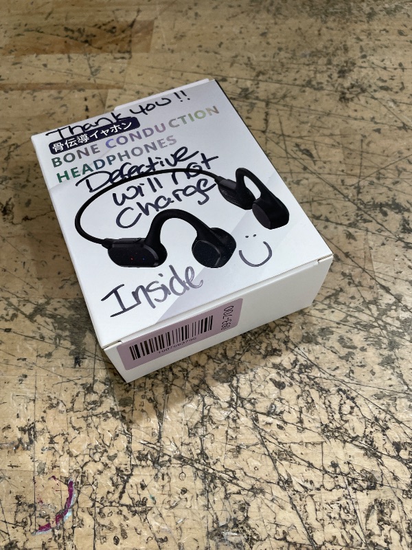 Photo 1 of (needs new charger) Cevinily 2025 Bone Conduction Headphones,Open Ear Wireless Bluetooth 5.4 Earphones with Mic,Premium Sound Quality 12Hrs Playtime Sports Headphones?IPX5 Sweat Resistant for Running, Walking?Cycing