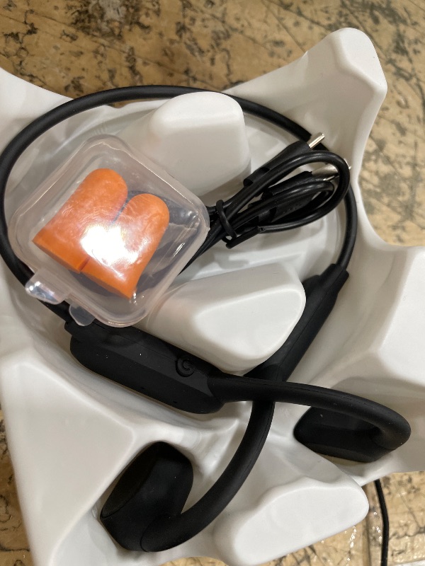 Photo 1 of (needs new charger) Cevinily 2025 Bone Conduction Headphones,Open Ear Wireless Bluetooth 5.4 Earphones with Mic,Premium Sound Quality 12Hrs Playtime Sports Headphones?IPX5 Sweat Resistant for Running, Walking?Cycing