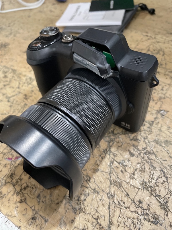 Photo 1 of (broken)(sold for parts) 4K Digital Camera for Photography & Vlogging, 56MP Point and Shoot Digital Cameras with 180° Flip Screen, 16X Zoom Compact Travel Camera, Portable Cámara for Adults & Beginners with 32GB SD Card