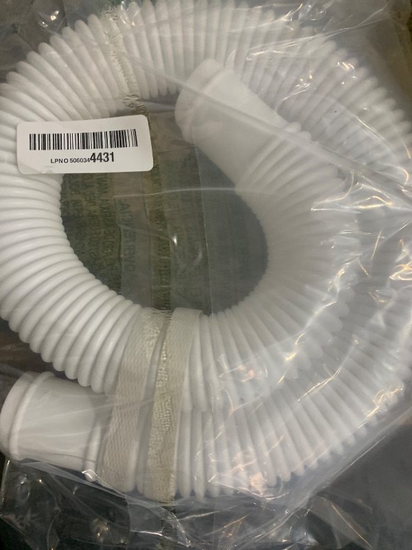Photo 1 of 1.5” x 3ft Above-Ground Pool Hose Replacement – Pool Pump Hose, Compatible with Intex, Coleman & Summer Waves Filters (1 PACK White)