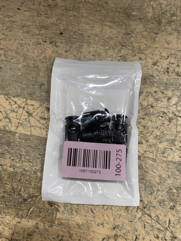 Photo 1 of Plastic Spring Cord Locks for Drawstring, Paracord Toggle Stopper Clasp Elastic Shoeslace Lock Sweatpants Hoodie String Clips Bungee Swim Goggles Gloves String Lock Replacement
