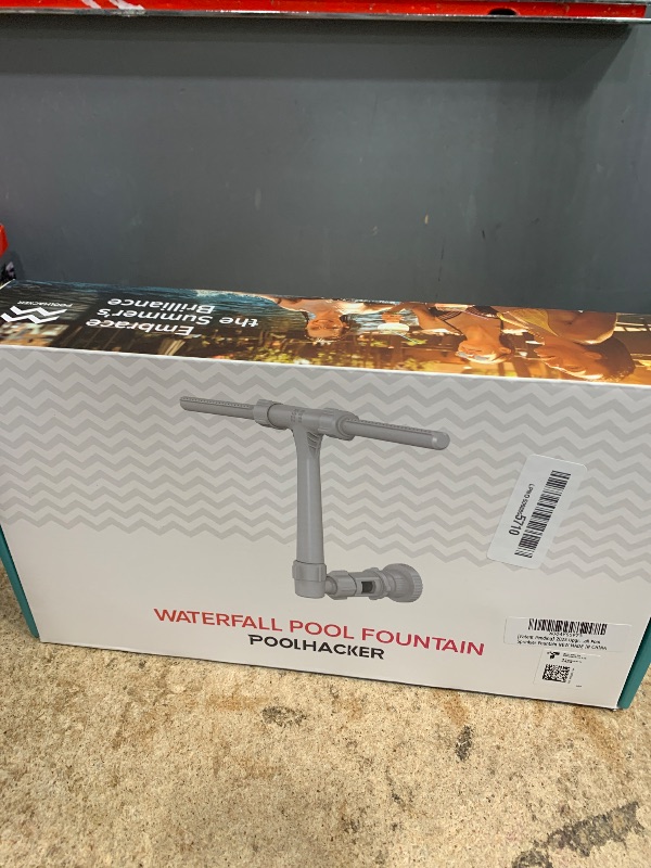 Photo 1 of [Patent Pending] 2025 Upgrade Pool Fountain - Dual Spray Water Fountains for Above Ground/Inground Pools, 2-in-1 Adjustable Waterfall Pool Sprinkler Fountain
