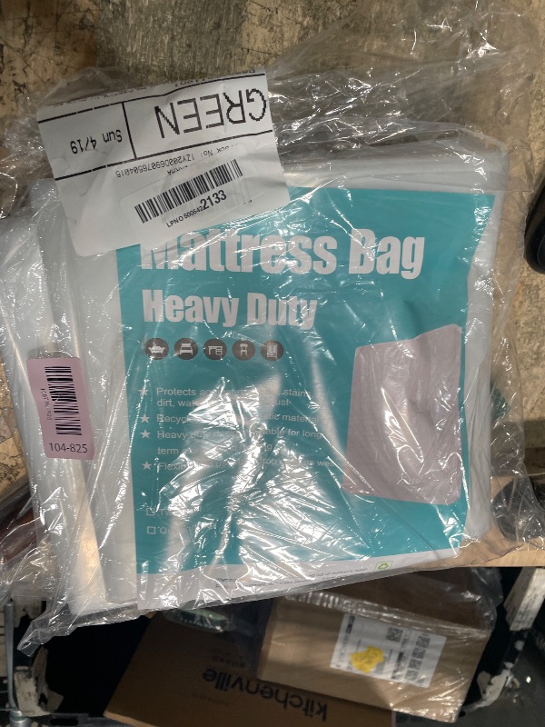 Photo 1 of [2-Pack 5-Mil] HOMEIDEAS Mattress Bag (Queen/King) for Moving and Storage Transparent Mattress Disposal Bag - Heavy Duty & Tear Resistant