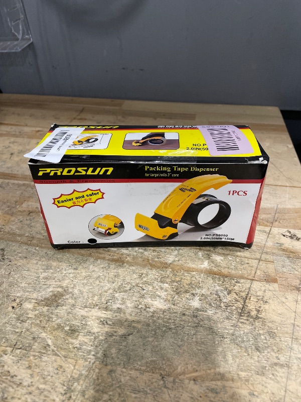 Photo 1 of ?Upgraded? PROSUN Blade Safety Pink Cover 2 Inch Professional Packing Tape Dispenser Packaging Metal Handheld Tape Gun Sealing Cutter TG11