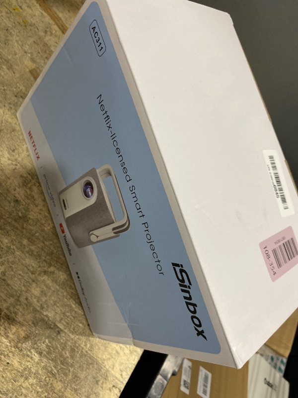 Photo 1 of [Short Throw/1200ANSI/Built in Apps] 4K Outdoor Projector with WiFi and Bluetooth, Auto Focus Projector with Dual-Mode Stand, Smart Portable Proyector with Netflix/YouTube/PrimeVideo & Dolby