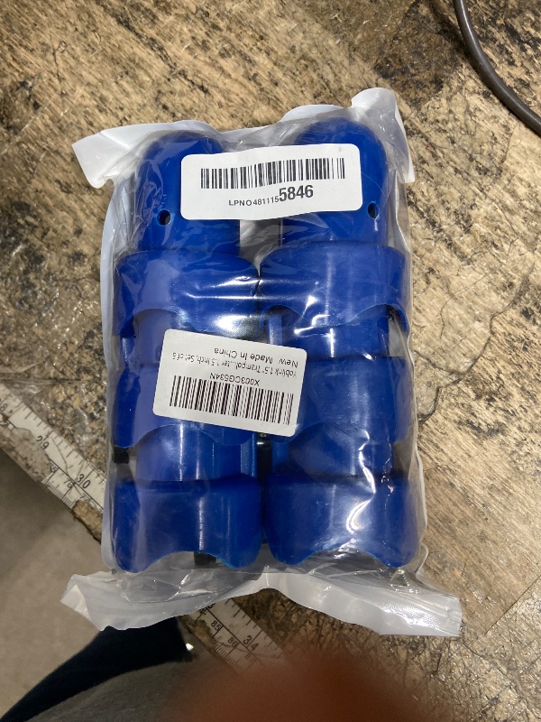 Photo 1 of 1.5" Trampoline Pole Caps,Trampoline Net Pole Caps,Trampoline Enclosure Pole Caps with Screw-in Bolts,Diameter 1.5 Inch, Set of 6