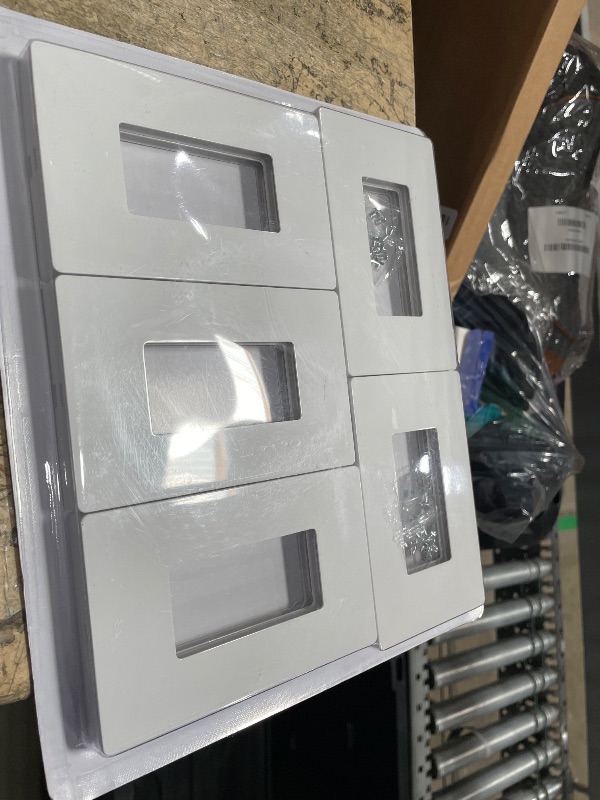 Photo 1 of [10 Pack] BESTTEN 1 Gang Screwless Decorative Wall Plate, Mid-Size H4.88" x W3.11", USWP6 Gloss Snow White, Faceplate Cover for Decorator Receptacle Outlet & Switch