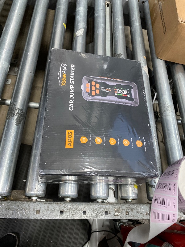 Photo 1 of *** FACTORY SEALED *** YaberAuto 16-in-1 Jump Starter with Air Compressor 8000A 160PSI Car Battery Jump Starter (All Gas/14L Diesel) 12V Jump Box Car Battery Jumper Starter Portable Jumper Cables, Emergency Tool Kit, Gloves