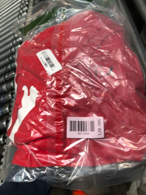 Photo 1 of **HAS A SMALL HOLE**Puma Men's Essentials Logo T-Shirt (Available in Big & Tall), for All Time Red Big Logo AH25, XX-Large