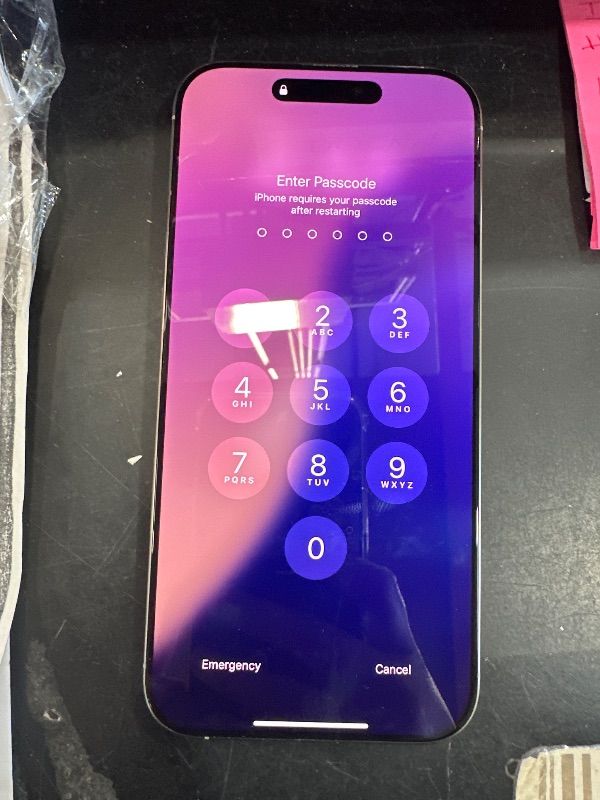 Photo 1 of *** PHONE IS LOCKED WITH PASSWORD *** Apple iPhone 16 Pro Max, US Version, 256GB, Natural Titanium - Unlocked (Renewed)LPNPMGY0268178