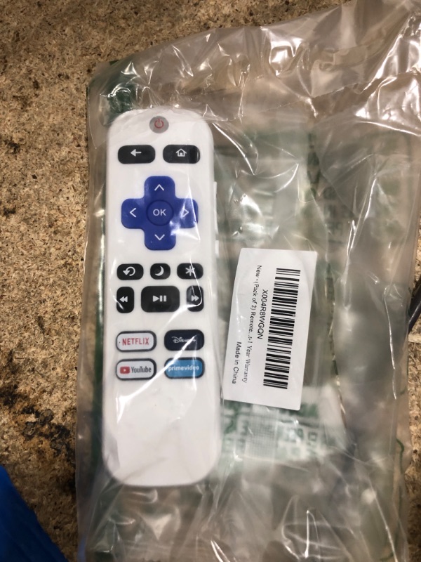 Photo 1 of (Pack of 2) Remote Control Only for TCL Onn Hisense Sharp Philips Westinghouse Insignia Element TLC Roku Smart TV Ruko Ruku Roko Remotes Replacement-1 Year Warranty
