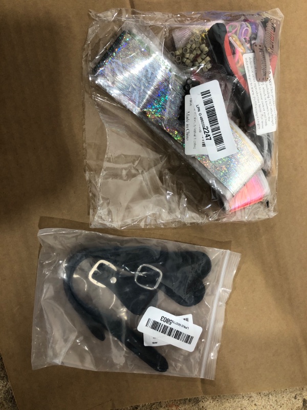 Photo 1 of *Bundle (2) *Hair Tinsel,18 Colors Hair Tinsel Kit for Girls 7600 Strands Fairy Tinsel Hair Extensions Holographic Hair Tinsel Heat Resistant Colored Hair Glitter Christmas Party Festival (18 Colors)
**Flying Leaves 2-Pack Genuine Leather Spur Straps - Ad