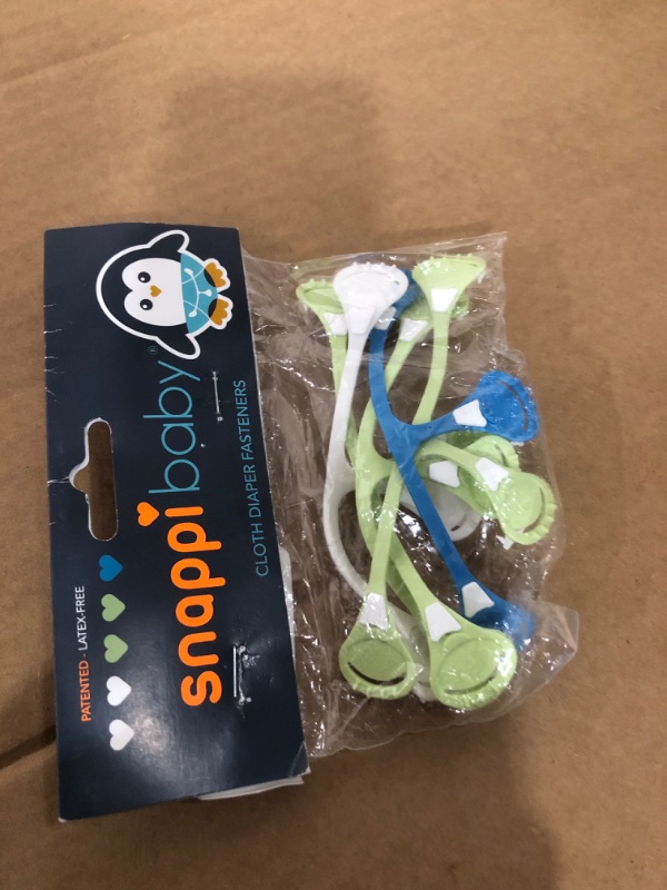 Photo 1 of [Original 5-pack] Snappi Cloth Diaper Fasteners - Replaces Diaper Pins - Use with Cloth Prefolds and Cloth Flats
