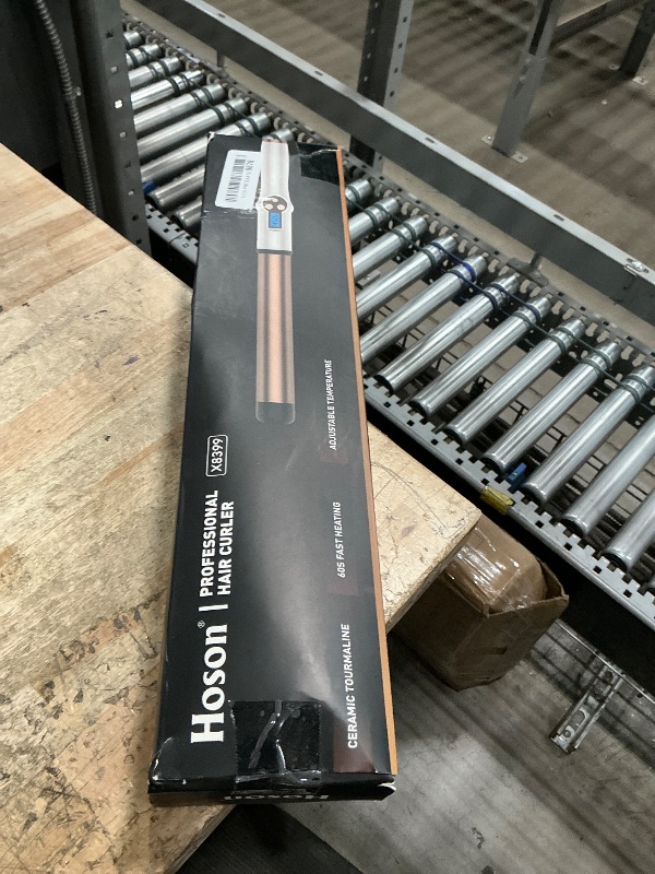 Photo 1 of 1 1/4 Inch Extra Long Barrel Curling Wand, Ceramic Tourmaline Curling Wand Professional Dual Voltage with Adjustable Temperature