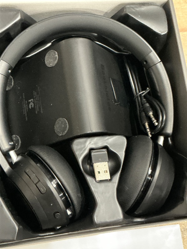 Photo 1 of (Upgraded Version) Wireless Headset, Bluetooth Headset with Noise Cancelling Microphone, Best Headphones with Mic Mute & USB Dongle for PC/Computer/Laptop/Cell Phones/Remote Work/Call Center