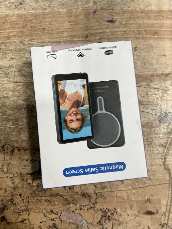 Photo 1 of ************Missing remote*************
Vlog Selfie Monitor Screen iPhone, 4K 60fps Recording, Wireless Screen Mirroring with Remote Control, Magnetic Fixation, 180° Rotation, 3 Levels of Brightness, Compatible with iPhone & Android