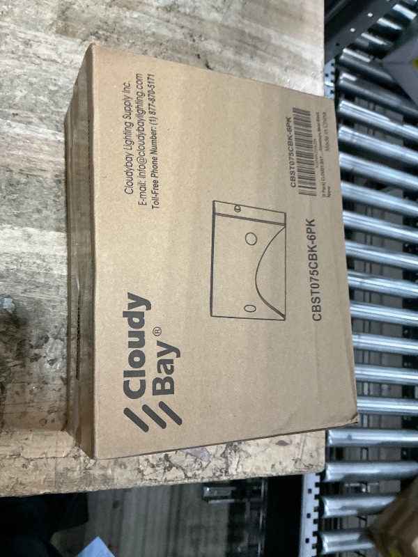 Photo 1 of [6 Pack] Cloudy Bay Low Voltage LED Step Lights Outdoor, Surface Mount/J-Box Mount 2200K/2700K/3000K/4000K/5000K Selectable,12V-24V 3W Landscape Stair Lights,Aluminum,Metal Black