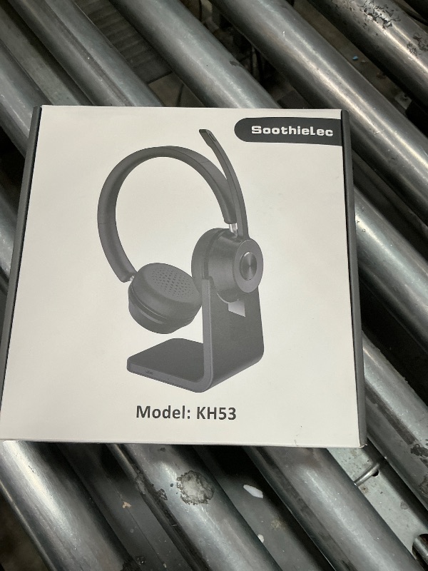 Photo 1 of (Upgraded Version) Wireless Headset, Bluetooth Headset with Noise Cancelling Microphone, Best Headphones with Mic Mute & USB Dongle for PC/Computer/Laptop/Cell Phones/Remote Work/Call Center