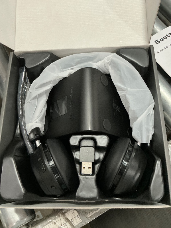 Photo 1 of (Upgraded Version) Wireless Headset, Bluetooth Headset with Noise Cancelling Microphone, Best Headphones with Mic Mute & USB Dongle for PC/Computer/Laptop/Cell Phones/Remote Work/Call Center