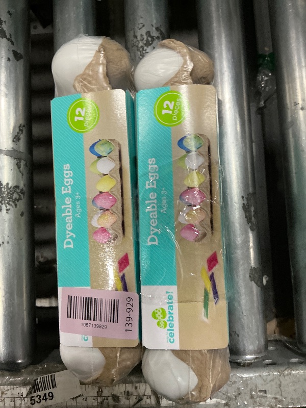 Photo 1 of  (2)  12 Plastic Decorating DIY Dyable Craft Eggs - No Cooking Required by Walmart
