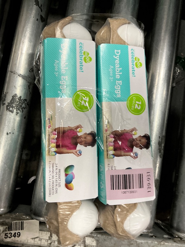 Photo 1 of  (2)  12 Plastic Decorating DIY Dyable Craft Eggs - No Cooking Required by Walmart