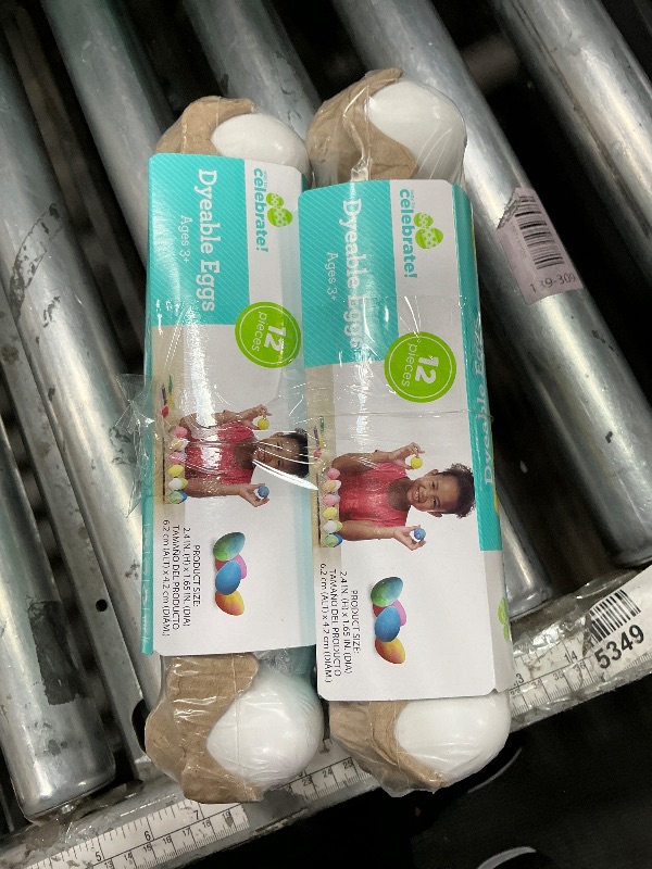 Photo 1 of  (2)  12 Plastic Decorating DIY Dyable Craft Eggs - No Cooking Required by Walmart