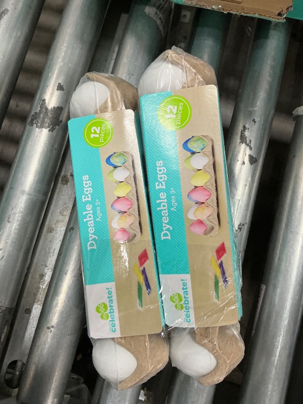 Photo 1 of  (2)  12 Plastic Decorating DIY Dyable Craft Eggs - No Cooking Required by Walmart