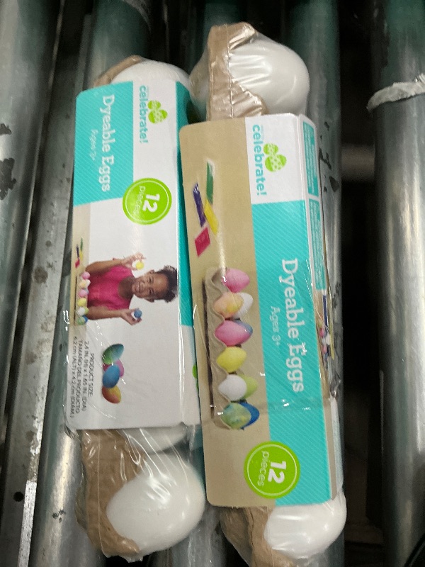 Photo 1 of  (2)  12 Plastic Decorating DIY Dyable Craft Eggs - No Cooking Required by Walmart