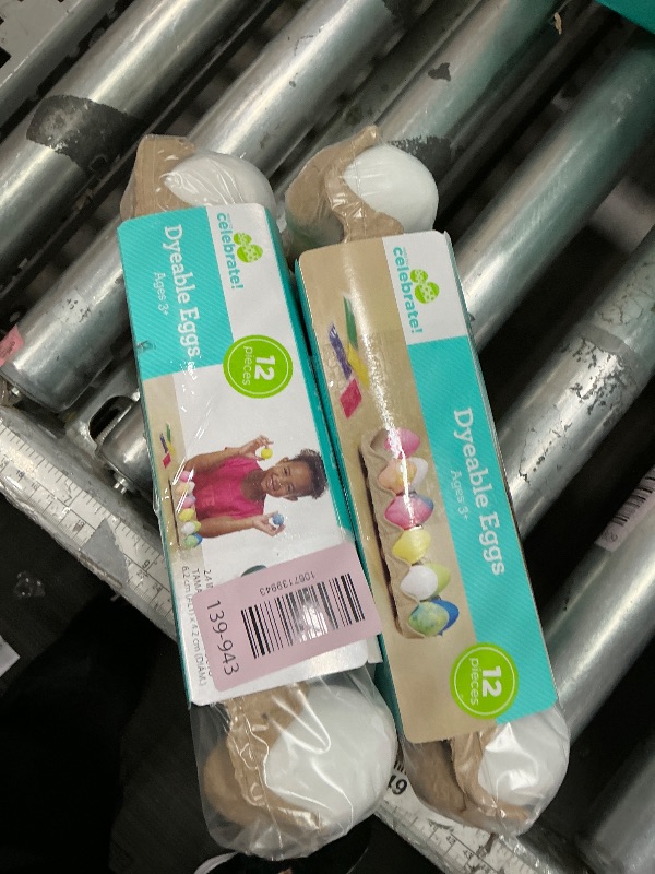 Photo 1 of  (2)  12 Plastic Decorating DIY Dyable Craft Eggs - No Cooking Required by Walmart