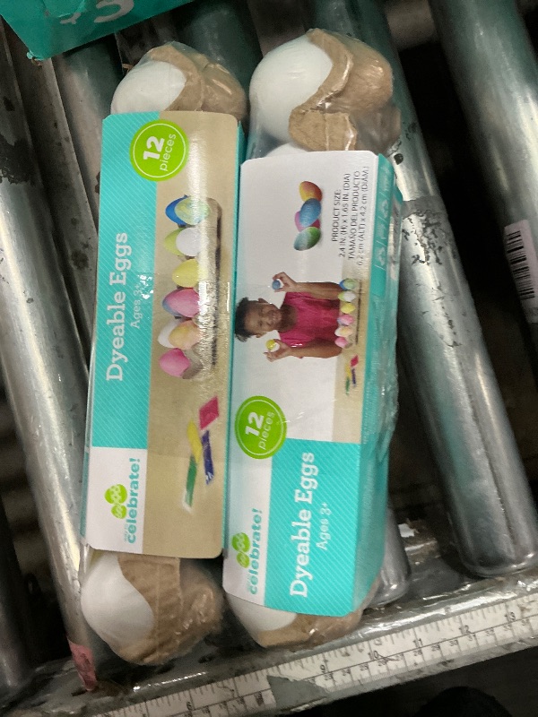 Photo 1 of  (2)  12 Plastic Decorating DIY Dyable Craft Eggs - No Cooking Required by Walmart