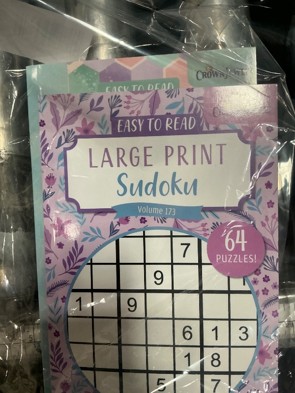 Photo 1 of  (2) easy to readlarge print sudoku