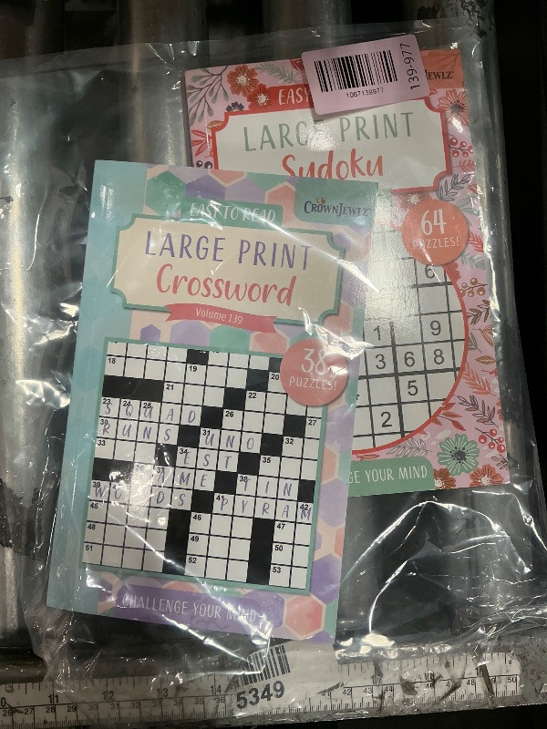 Photo 1 of  (2) easy to readlarge print sudoku