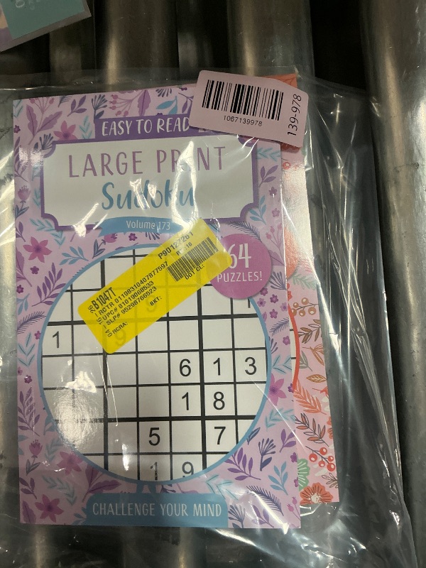 Photo 1 of  (2) easy to readlarge print sudoku