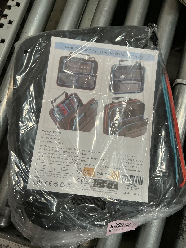 Photo 1 of ***DAMAGED - SEE NOTES/PICTURES***Switch 2 Bag,Switch 2 Travel Case for Nintendo 2 Console & OLED - Hard Shell Protective Storage Bag Carrying Case for Pro Controller, Dock, Joycon, Charger, Cables,14 Game Card Slots, Accessories
