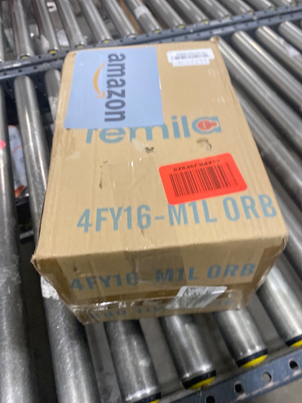 Photo 1 of FEMILA Farmhouse Pendant Light, 1-Light Metal Wire Cage Hanging Lantern, Oil Rubbed Bronze Finish, 4FY16-M1L ORB