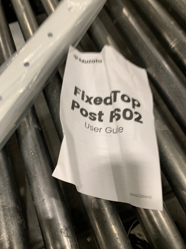 Photo 1 of Muzata Corner Cable Railing Post 36 Inch 36"x2"x2" T-drilled One-Post Corner Solution Surface Mount White Stainless Steel Cable Railing System Kit Indoor Outdoor with Paper User Guide PS02 W34S