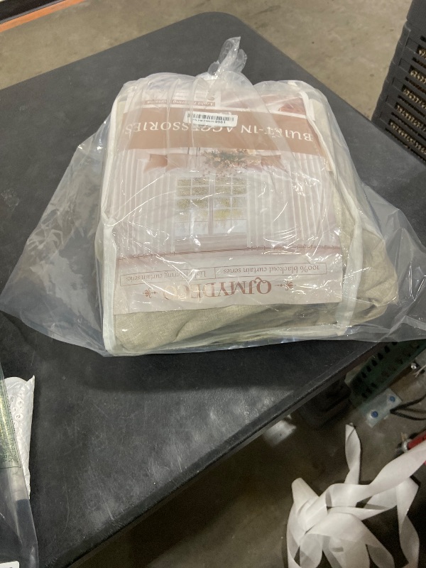 Photo 1 of Curtains 70 Inch Length Wide Pinch Pleated Blackout for Sliding Glass Door, Farmhouse Natural Linen Thick Thermal for Summer Heat/Sound Noise Reducing Heavy Large Window Drapes (70"Wx102"Lx2Panels)