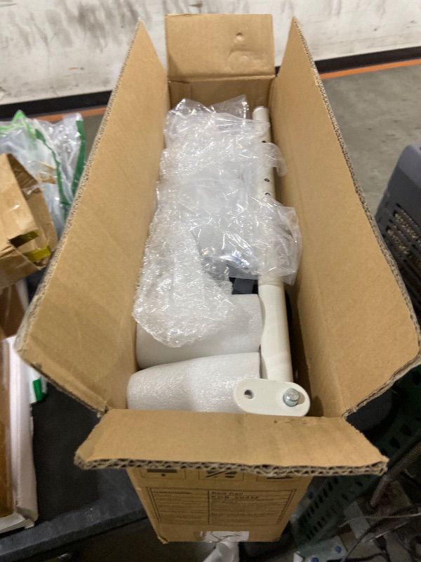 Photo 1 of Lemagalu Heavy Duty Bed Rails for Elderly Adults Safety-Foldable Bed Rail for Senior with Adjustable Heights Fits All Bed Sizes?Bed Handle Bedside Assist with Pocket -504M (White and Gray)